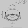 Встраиваемый светильник MAYTONI MOVE DL060-9W3-4-6K-B